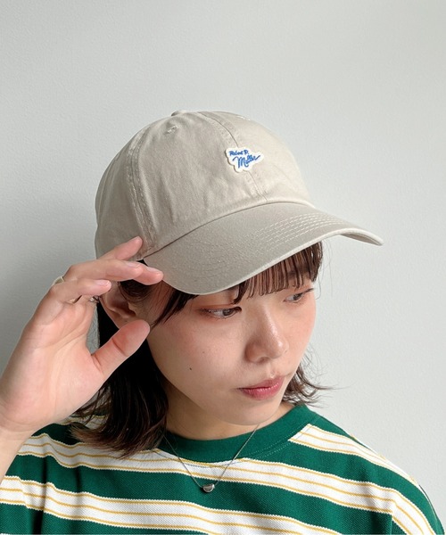 MILLER(ミラー)の「【Robert P.Miller ×newhattan】 1ポイントワッペンキャップ(キャップ・メンズ・カーキ/アイボリー/ブラック/ブラック系その他/ベージュ・FREE)」の2枚目の写真