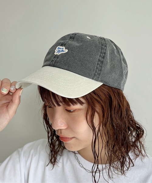 MILLER(ミラー)の「【Robert P.Miller ×newhattan】 1ポイントワッペンキャップ(キャップ・メンズ・カーキ/アイボリー/ブラック/ブラック系その他/ベージュ・FREE)」の3枚目の写真