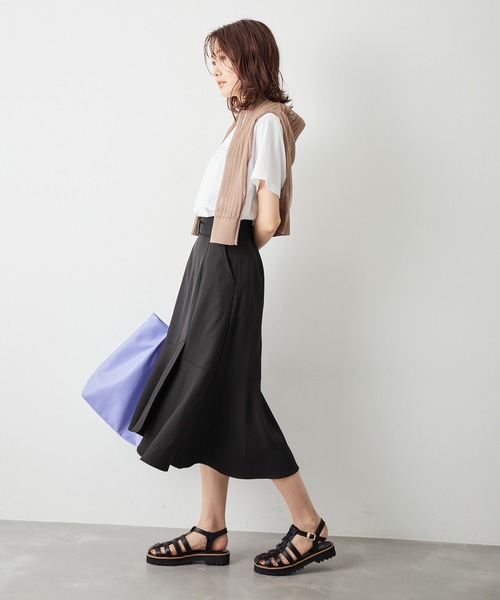 ROPE' PICNIC(ロペピクニック)の「Powder Twill Stretch スカート(スカート・レディース・ブラック/ダークブラウン/ブルー・40/38/36)」の22枚目の写真