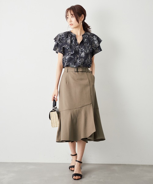 ROPE' PICNIC(ロペピクニック)の「Powder Twill Stretch スカート(スカート・レディース・ブラック/ダークブラウン/ブルー・40/38/36)」の12枚目の写真