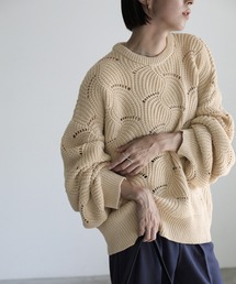 select MOCA | リーフモチーフボリュームニット(ニット/セーター)