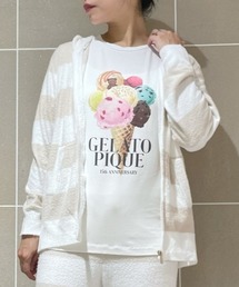 gelato pique（ジェラートピケ）の「スムーズィー２ボーダーパーカ（ルームウェア/パジャマ）」
