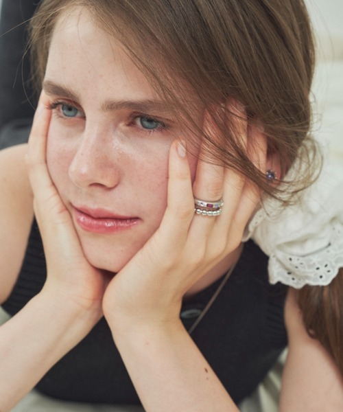 whim(ウィム)の「【HOT】Tiny Stone Embed Ring(リング・レディース・シルバー/ゴールド/シルバー系その他/ゴールド系その他・#9/#13)」の22枚目の写真
