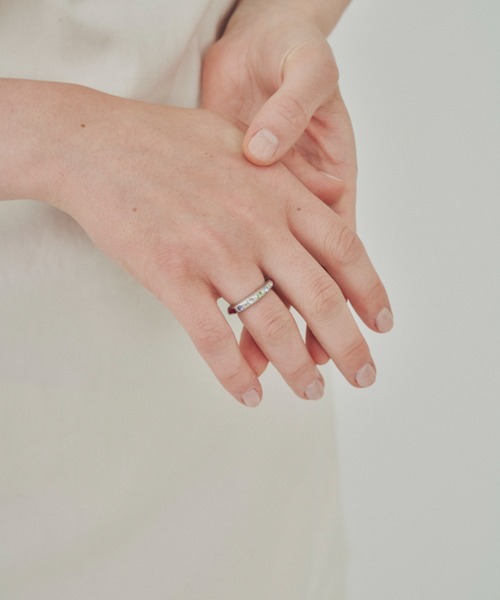 whim(ウィム)の「【HOT】Tiny Stone Embed Ring(リング)」 - WEAR