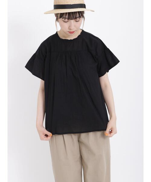 Samansa Mos2(サマンサ モスモス)の「キャミ付ブラウス(シャツ/ブラウス・レディース・ブラック/ベージュ/キャメル・F)」の6枚目の写真