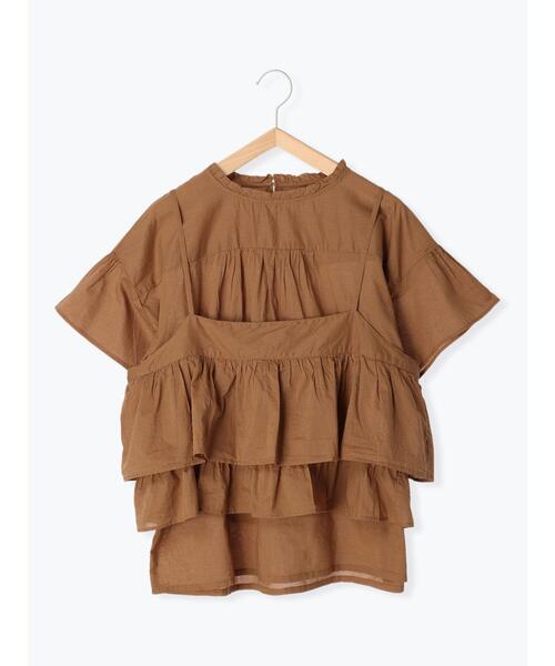 Samansa Mos2(サマンサ モスモス)の「キャミ付ブラウス(シャツ/ブラウス・レディース・ブラック/ベージュ/キャメル・F)」の9枚目の写真