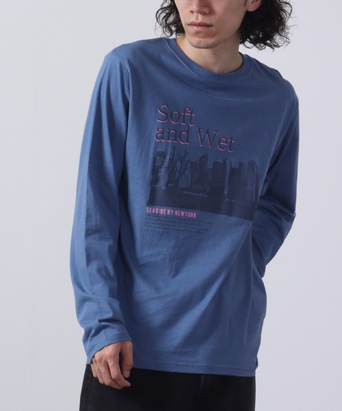 FUNALIVE（ファンアライブ）の「フォトプリント ロングスリーブTシャツ（Tシャツ/カットソー・メンズ・カーキ/インディゴブルー/ブルー/ブラック/ホワイト/ベージュ/ネイビー/ワイン/ライトブラック/ブラック系その他/ホワイト系2/ピンク・M/LL/L）」の11枚目の写真