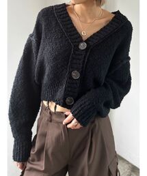 EMODA | クラッシュリブショートカーディガン(カーディガン/ボレロ)