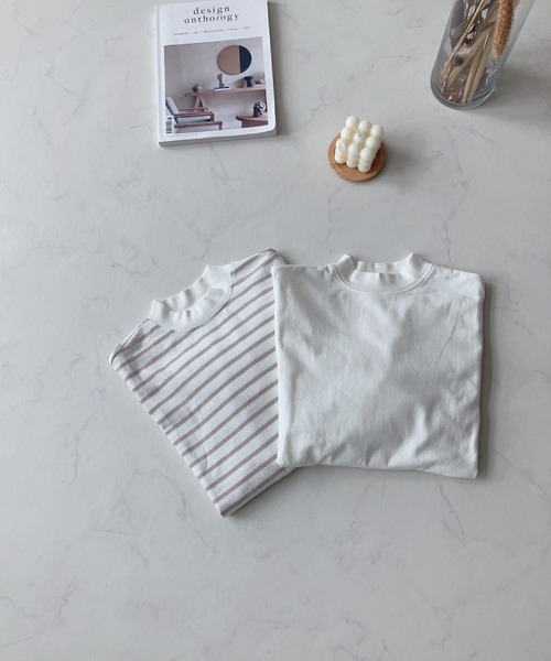 AS KNOW AS plus(アズノゥアズプラス)の「☆モックネックにボリューム袖ロンT(Tシャツ/カットソー・レディース・ブラック系/ベージュ系/サックスブルー系/オフホワイト・FREE)」の17枚目の写真