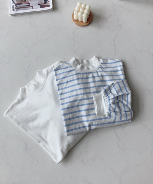 AS KNOW AS plus(アズノゥアズプラス)の「☆モックネックにボリューム袖ロンT(Tシャツ/カットソー・レディース・ブラック系/ベージュ系/サックスブルー系/オフホワイト・FREE)」の18枚目の写真