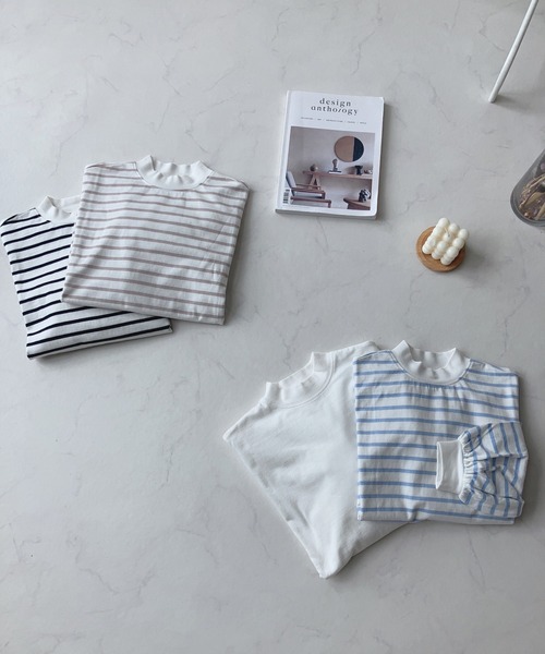 AS KNOW AS plus(アズノゥアズプラス)の「☆モックネックにボリューム袖ロンT(Tシャツ/カットソー・レディース・ブラック系/ベージュ系/サックスブルー系/オフホワイト・FREE)」の19枚目の写真