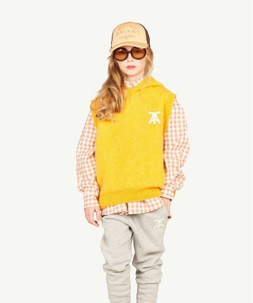 The animals observatory(ジ・アニマルズ・オブザーバトリー)の「The Animals Observatory / フロントデザインバイカラーキャップ(ハット・キッズ・ライトブラウン/レッド/グレー/ライトイエロー・L/M)」の21枚目の写真