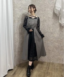 バイカラーレースジャンスカ