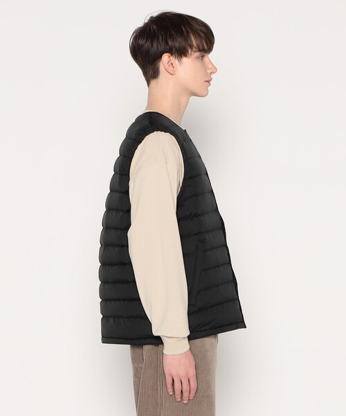 DANTON(ダントン)の「MEN'S INNER DOWN CREWNECK VEST(ダウンベスト・メンズ・ブラウン/ブラック/オリーブ/ライトグレー/オフホワイト/ベージュ系その他/ネイビー・S/L/XS/XL/M/XXL)」の11枚目の写真