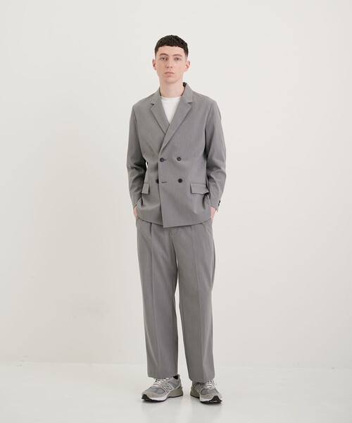 伊太利屋　バイカラー　ダブル　テーラード　ジャケット テーラードジャケット メンズ モード系 ジャケット ダブル