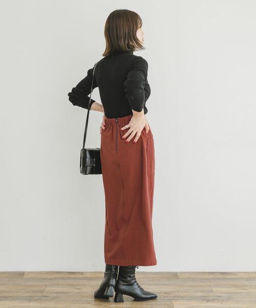 ITEMS URBANRESEARCH（アイテムズ アーバンリサーチ）の「パイルポンチポケットタイトスカート（スカート・レディース・レッド系その他/ベージュ/チャコールグレー・FREE）」の14枚目の写真