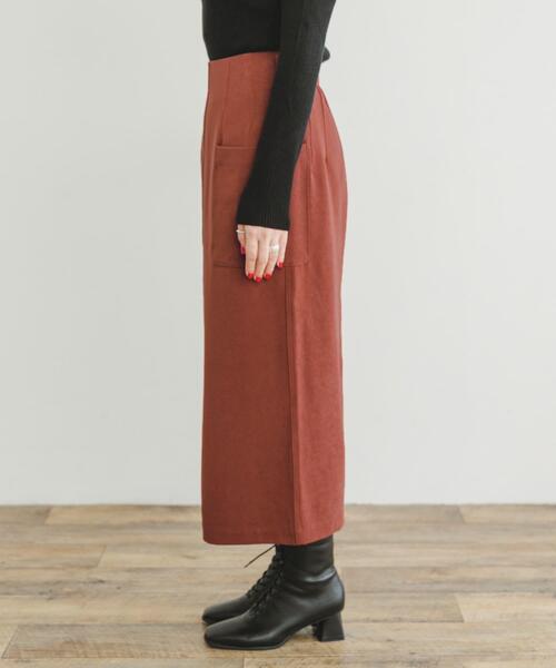 ITEMS URBANRESEARCH（アイテムズ アーバンリサーチ）の「パイルポンチポケットタイトスカート（スカート・レディース・レッド系その他/ベージュ/チャコールグレー・FREE）」の16枚目の写真