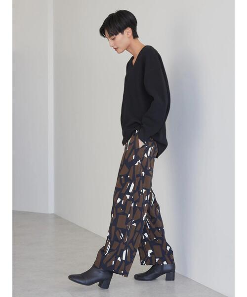 AMERICAN HOLIC(アメリカンホリック)の「幾何柄リラックスパンツ(その他パンツ・レディース・ブラック/グリーン・M/S/L)」の10枚目の写真