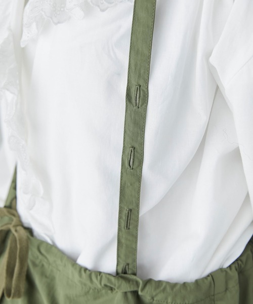 forksy.（フォルクシー）の「【forksy.】サスペンダー付きボリュームナイロンカーゴパンツ（カーゴパンツ・レディース・カーキ/チャコール/ラベンダー・FREE）」の18枚目の写真