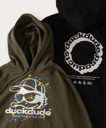 【DUCKDUDE／ダックデュード】SPLASH DUCK フーディー/ビッグシルエット/裏起毛