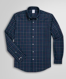 ブラッシュドコットン/ウール チェック カジュアルシャツ Regular Fit