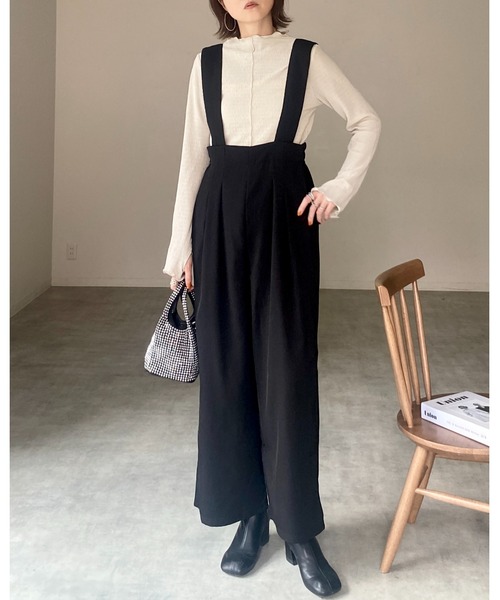 She's Closet(シーズクローゼット)の「指穴付きフィンガーホール長袖ハイネックトップス(Tシャツ/カットソー・レディース・ブルー/アイボリー/グレイッシュベージュ/ブラック・FREE)」の16枚目の写真