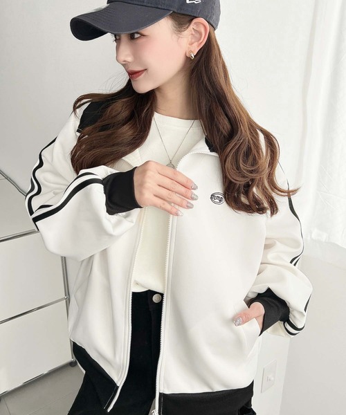 セール】【累計販売枚数1万枚突破！】ロゴ刺繍トラックジャケット