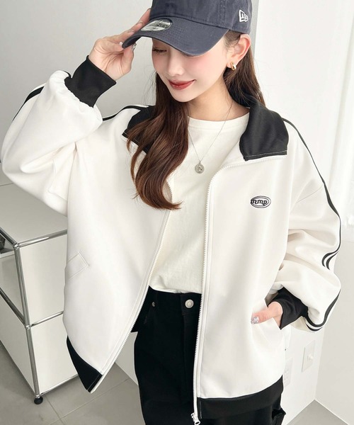 セール】【累計販売枚数1万枚突破！】ロゴ刺繍トラックジャケット