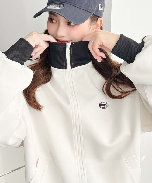 セール】【累計販売枚数1万枚突破！】ロゴ刺繍トラックジャケット