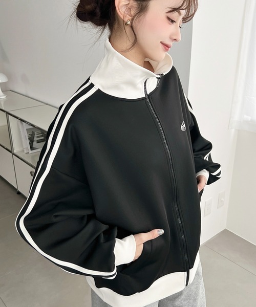 セール】【累計販売枚数1万枚突破！】ロゴ刺繍トラックジャケット