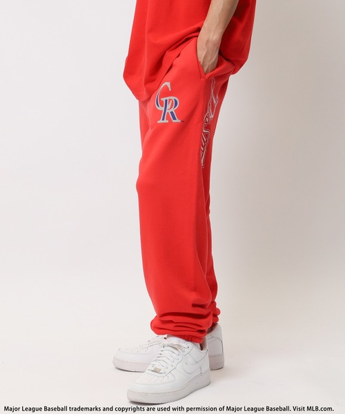 セール】【MLB】Dr.SWAGコラボフロッキープリントスウェットパンツ