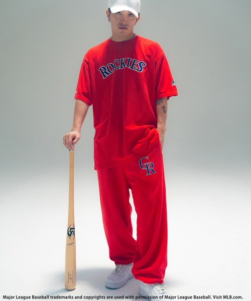 MLB】Dr.SWAGコラボフロッキープリントスウェットパンツ BACK TO