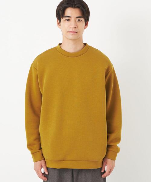 green label relaxing（グリーンレーベルリラクシング）の「ソフトダンボール クルーネック トップス（Tシャツ/カットソー・メンズ・ターコイズブルー/ライトグレー/ダークグレー/マスタード・S/L/M/XL）」の9枚目の写真