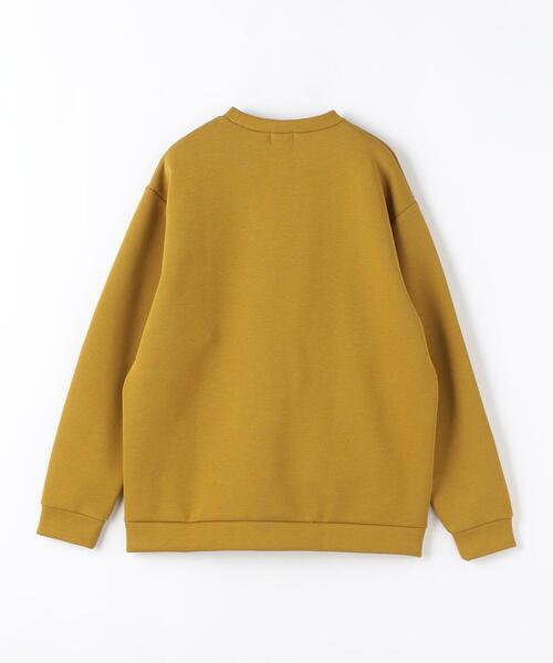 今季完売品　ダンボール素材クルーネック SHIPS any:〈洗濯機可能〉カラー ダンボール クルーネック プル