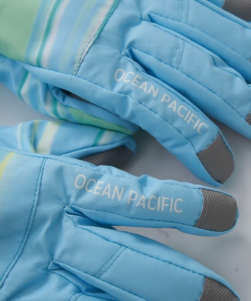 Ocean Pacific（オーシャンパシフィック）の「【OP:オーピー】キッズスノーグローブ　手袋　五本指　防寒　スキー　スノーボード　雪遊び　通園　通学（手袋・キッズ・パープル/ピンク/ミント・SMALL/LARGE/XX-LARGE/MEDIUM/X-LARGE/X-SMALL）」の8枚目の写真