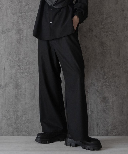 exodus ブラック スラックス LARGE セール】【高身長・大きいサイズ対応/5サイズ展開】ハイウエスト2