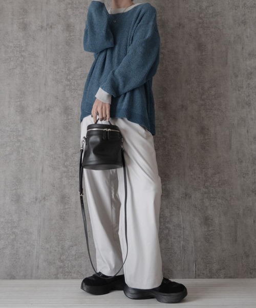 RAGEBLUE（レイジブルー）の「【まさコラボアイテム】TRワイドストレートスラックス（スラックス・メンズ・グレー/ホワイト/ブラック・LARGE/MEDIUM/SMALL）」の12枚目の写真