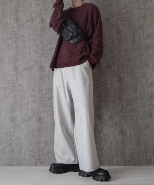 RAGEBLUE（レイジブルー）の「【まさコラボアイテム】TRワイドストレートスラックス（スラックス・メンズ・グレー/ホワイト/ブラック・LARGE/MEDIUM/SMALL）」の13枚目の写真