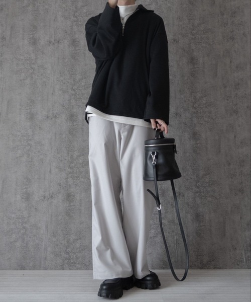 RAGEBLUE（レイジブルー）の「【まさコラボアイテム】TRワイドストレートスラックス（スラックス・メンズ・グレー/ホワイト/ブラック・LARGE/MEDIUM/SMALL）」の14枚目の写真