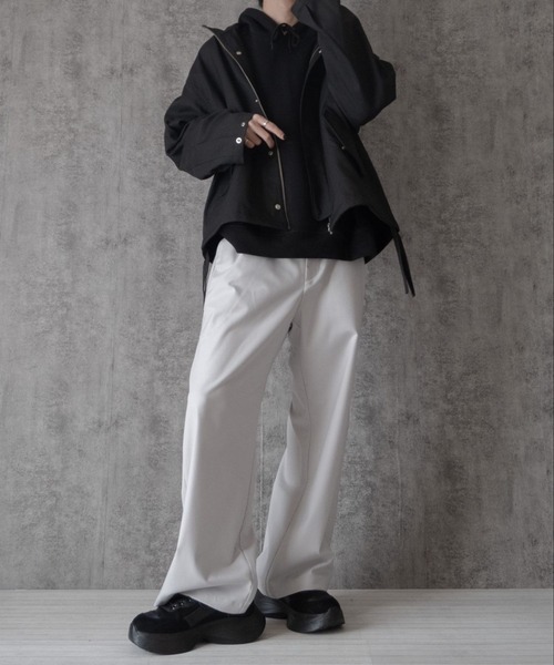 RAGEBLUE（レイジブルー）の「【まさコラボアイテム】TRワイドストレートスラックス（スラックス・メンズ・グレー/ホワイト/ブラック・LARGE/MEDIUM/SMALL）」の19枚目の写真