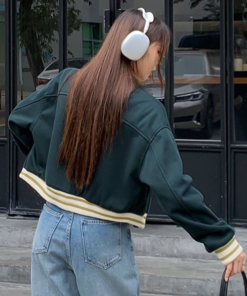 Girly Doll(ガーリードール)の「ラインデザインショートブルゾン(ブルゾン・レディース・グリーン/ブラック・M/L)」の22枚目の写真