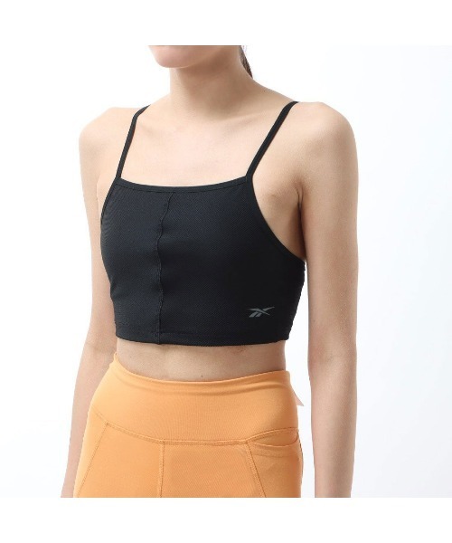 Reebok（リーボック）の「ヨガ リブ クロップ / YOGA RIB CROP（キャミソール・レディース・ブラック・LARGE/MEDIUM/SMALL/X-LARGE/X-SMALL）」の4枚目の写真
