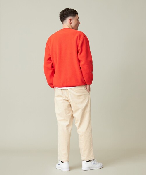 J.PRESS YORK STREET(ジェイプレスヨークストリート)の「【UNISEX】フリース クルーネックプルオーバー(スウェット・メンズ・グレー系/オレンジ系/アイボリー系/ブルー系・MEDIUM/LARGE/SMALL)」の8枚目の写真