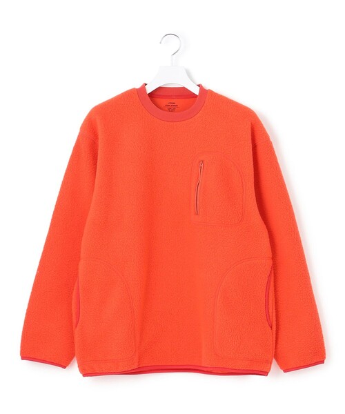 J.PRESS YORK STREET(ジェイプレスヨークストリート)の「【UNISEX】フリース クルーネックプルオーバー(スウェット・メンズ・グレー系/オレンジ系/アイボリー系/ブルー系・MEDIUM/LARGE/SMALL)」の17枚目の写真