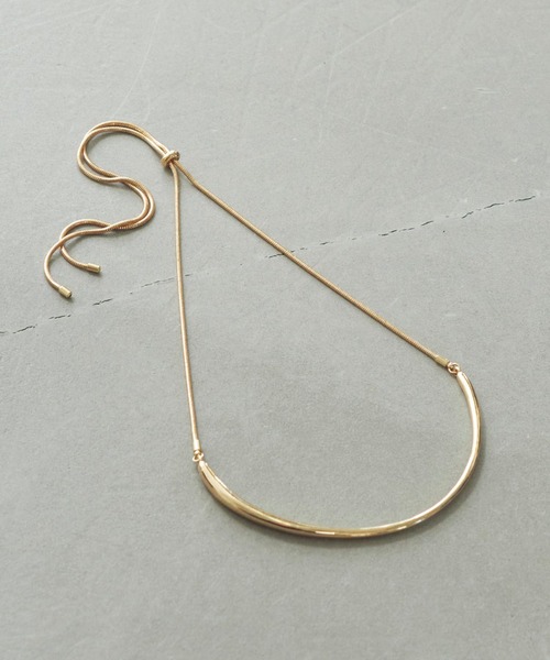 GOLDY（ゴールディ）の「【GOLDY】アーチ ライン バック ロング ネックレス / 3230908（ネックレス・レディース・シルバー/ゴールド/ゴールド系その他2/シルバー系その他・FREE）」の7枚目の写真