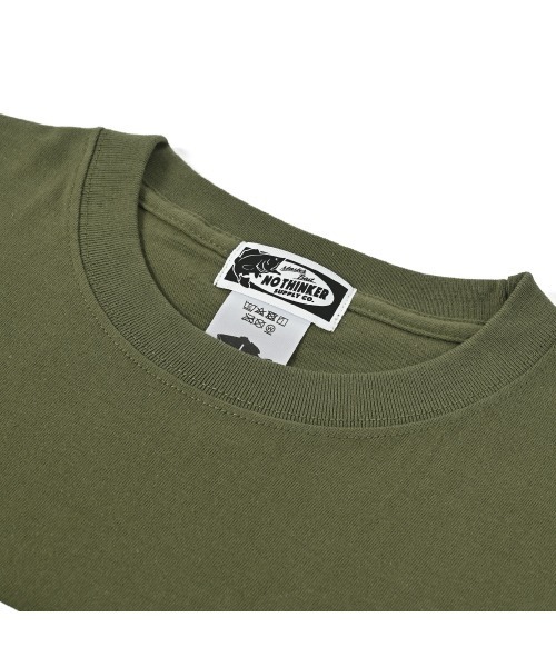 NOTHINKER(ノーシンカー)の「Have fun in the nights Long T-shirt(Tシャツ/カットソー・メンズ・ライトオリーブ/ブラック・LARGE/X-LARGE/MEDIUM)」の5枚目の写真