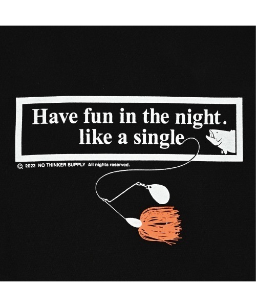 NOTHINKER(ノーシンカー)の「Have fun in the nights Long T-shirt(Tシャツ/カットソー・メンズ・ライトオリーブ/ブラック・LARGE/X-LARGE/MEDIUM)」の8枚目の写真