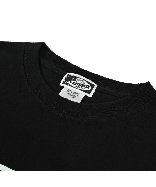 NOTHINKER(ノーシンカー)の「Have fun in the nights Long T-shirt(Tシャツ/カットソー・メンズ・ライトオリーブ/ブラック・LARGE/X-LARGE/MEDIUM)」の9枚目の写真