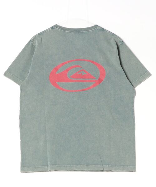 Quiksilver（クイックシルバー）の「QUIKSILVER/クイックシルバー サターンロゴ ST バックプリント QST241012（Tシャツ/カットソー・メンズ・スミクロ/ホワイト/ブルーグリーン・M/L）」の4枚目の写真