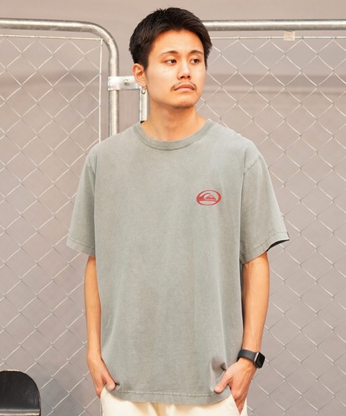 Quiksilver（クイックシルバー）の「QUIKSILVER/クイックシルバー サターンロゴ ST バックプリント QST241012（Tシャツ/カットソー・メンズ・スミクロ/ホワイト/ブルーグリーン・M/L）」の20枚目の写真